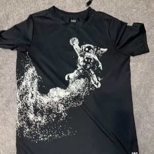 DSG Black Astronaut Graphic Kids Shirt